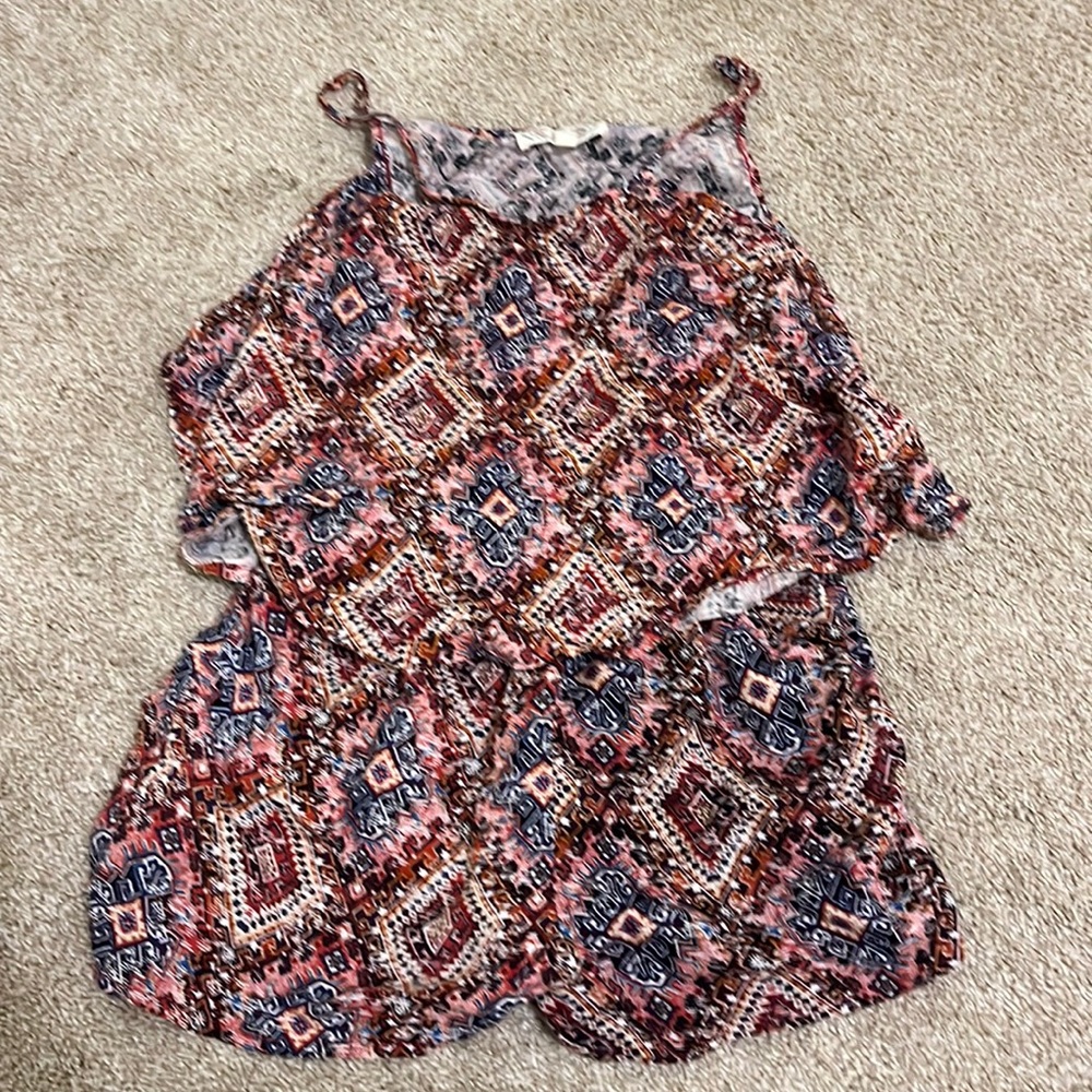 Pink Rose Romper